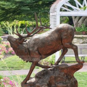 bronze elk statue for sale