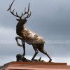 bronze stag sculpture