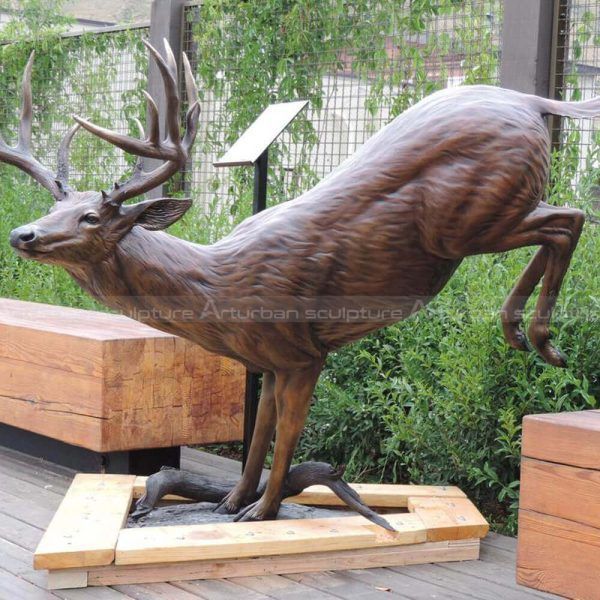 whitetail deer sculpture