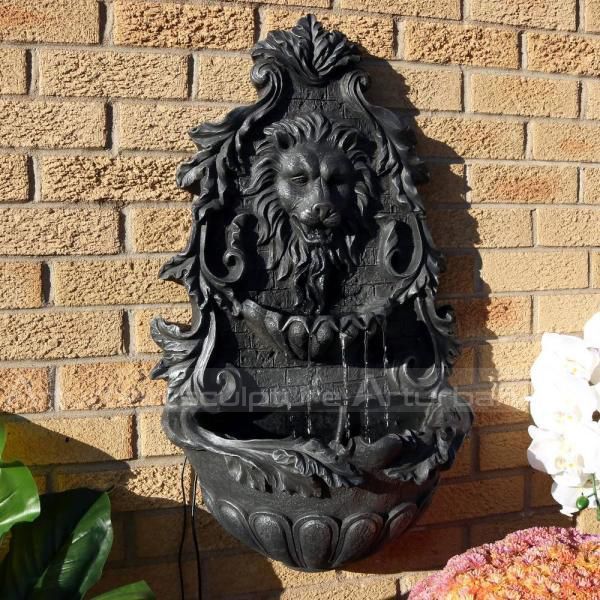 lion head water fountain outdoor