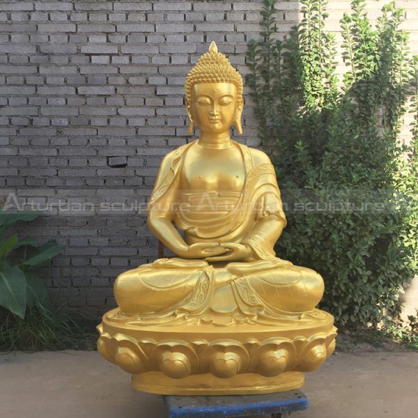 large gold buddha statue