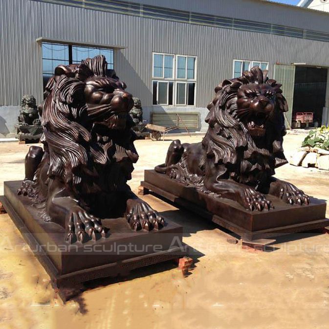 lion statue for door docoration