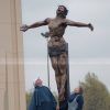 crucified christ statue