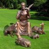 st francis with animals statue