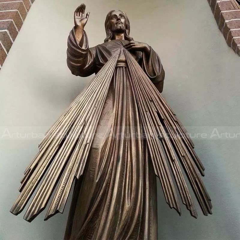 divine mercy outdoor statue