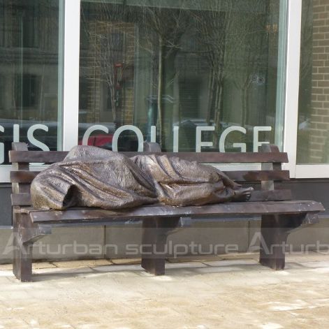homeless jesus sculpture