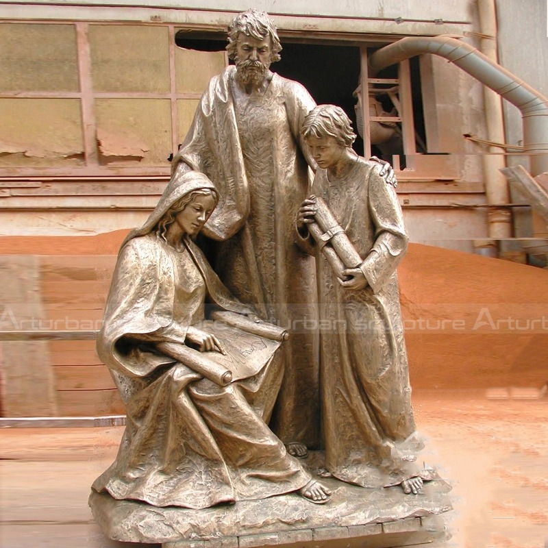 life size holy family statue