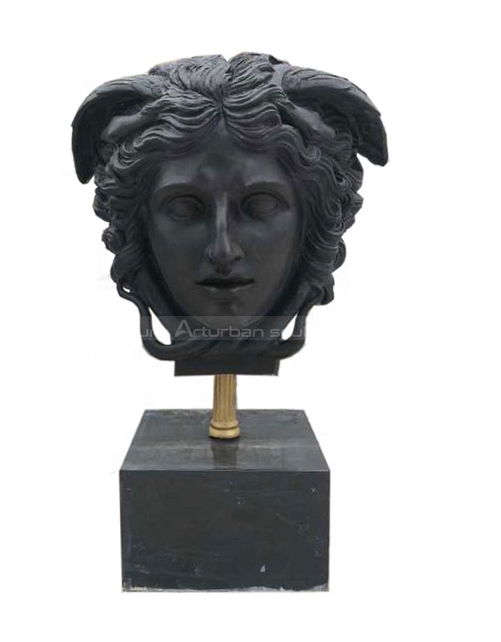 Medusa head sculpture