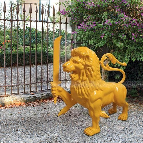 Fiberglass Lion Statue