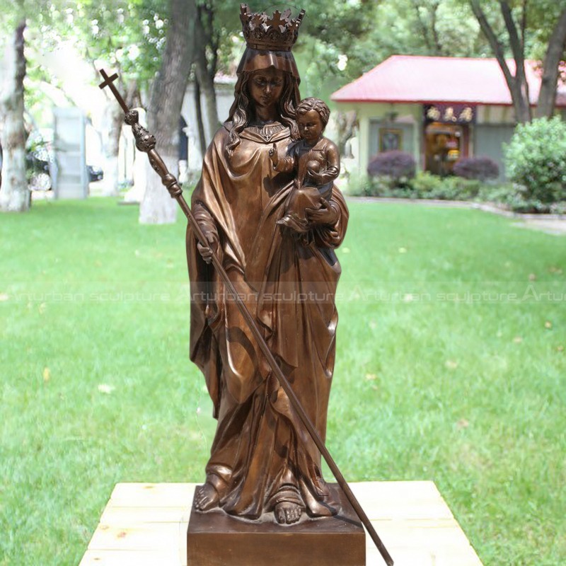 Mary And Jesus Sculpture