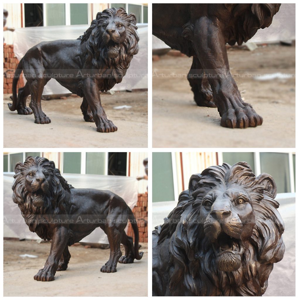 Life Size Bronze Lion Statue