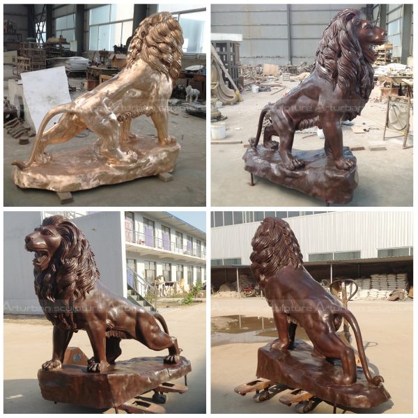 Bronze Lion Statues For Sale
