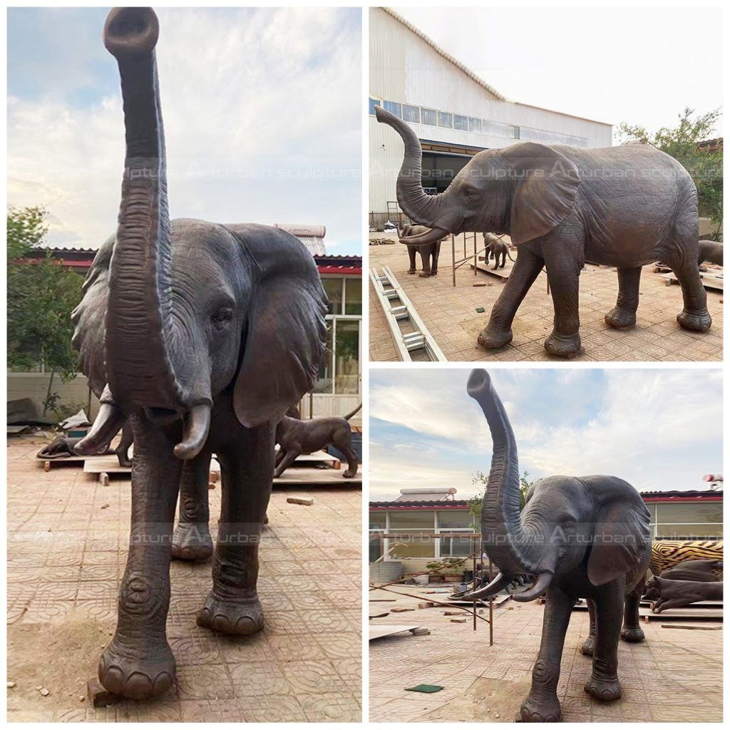 Estatuária de Elefante no Gramado