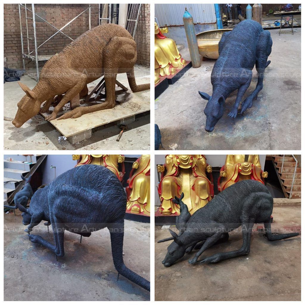 Estátua de Jardim Canguru