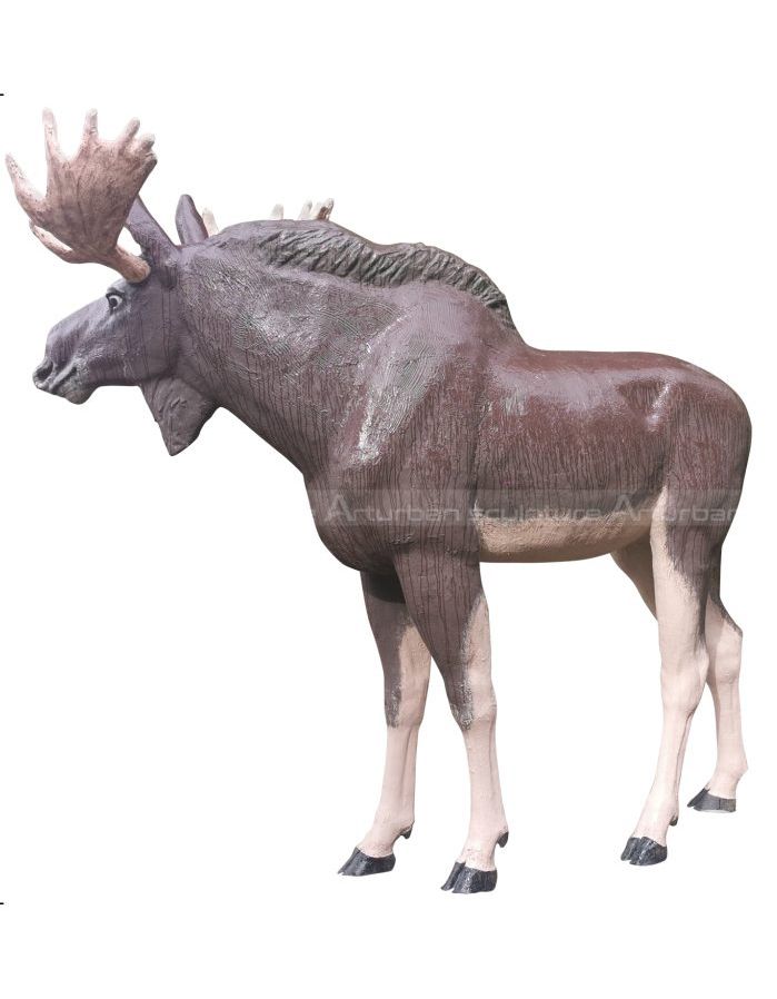 outdoor moose statue