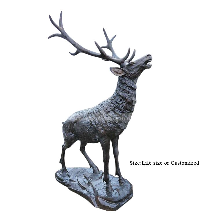large elk statue