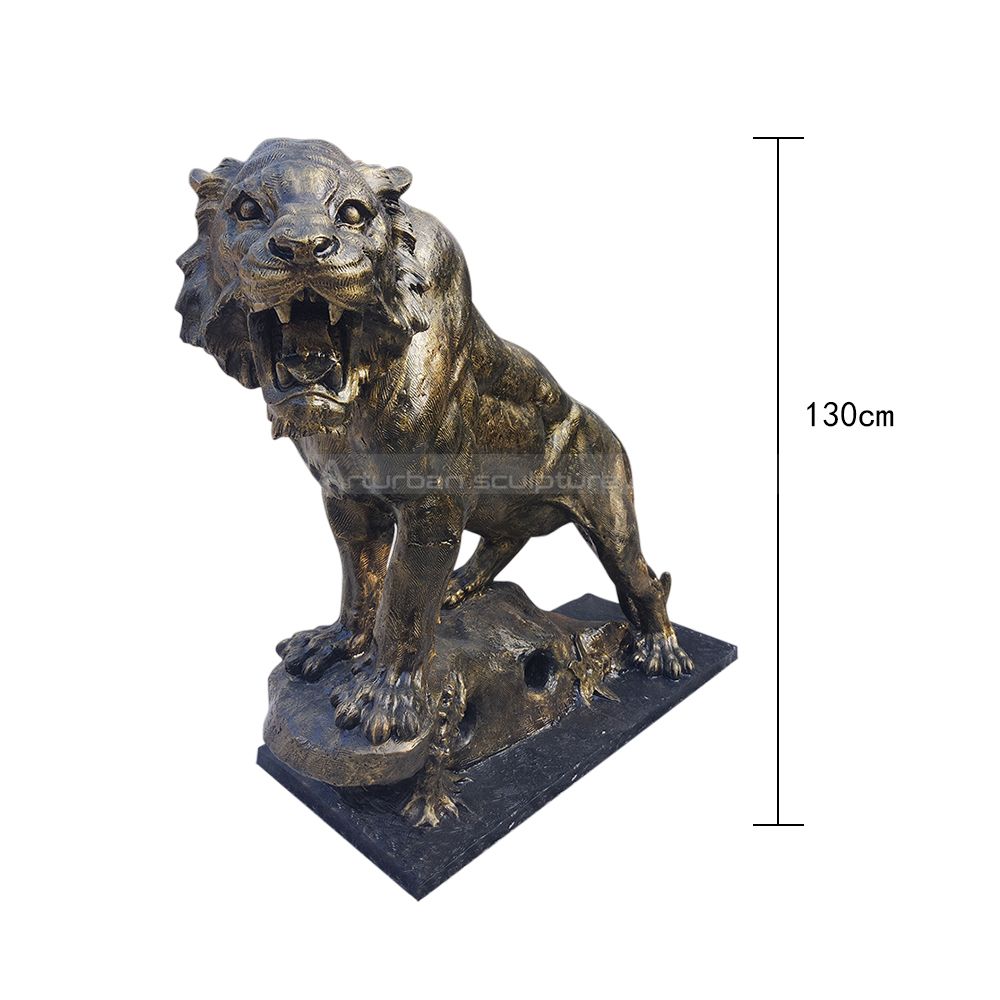 antique bronze tiger statue