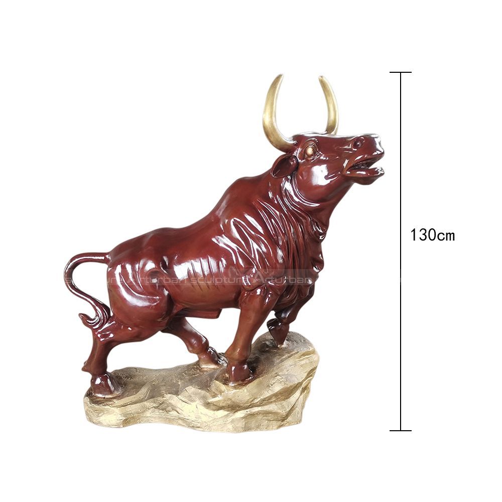 bronze cow sculpture