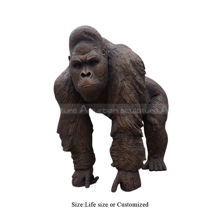 outdoor gorilla statue