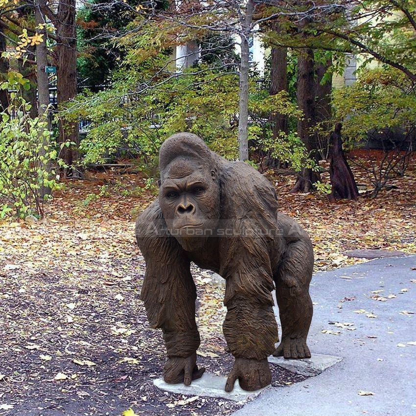 outdoor gorilla statue