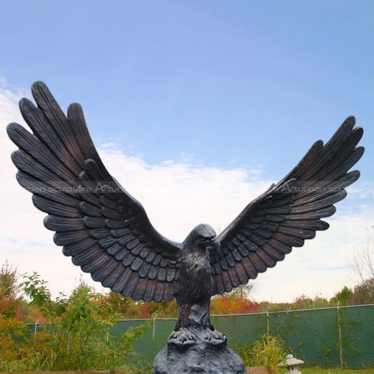 outdoor eagle sculpture