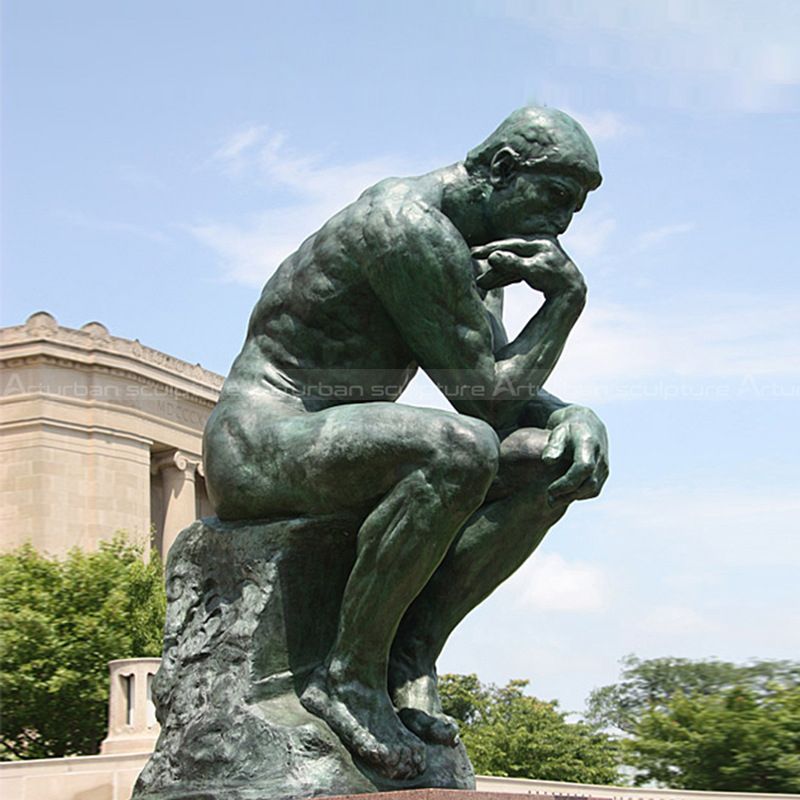Man Sitting Thinking Statue