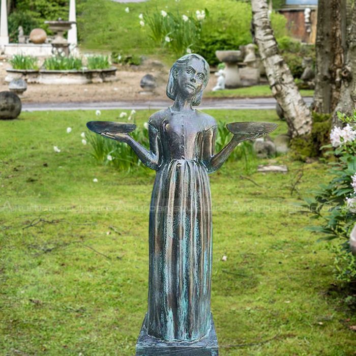 bird girl statue replica