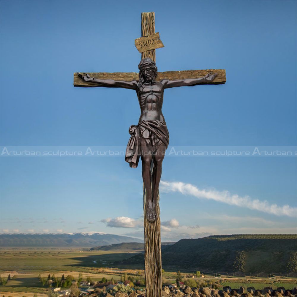 crucified jesus statue