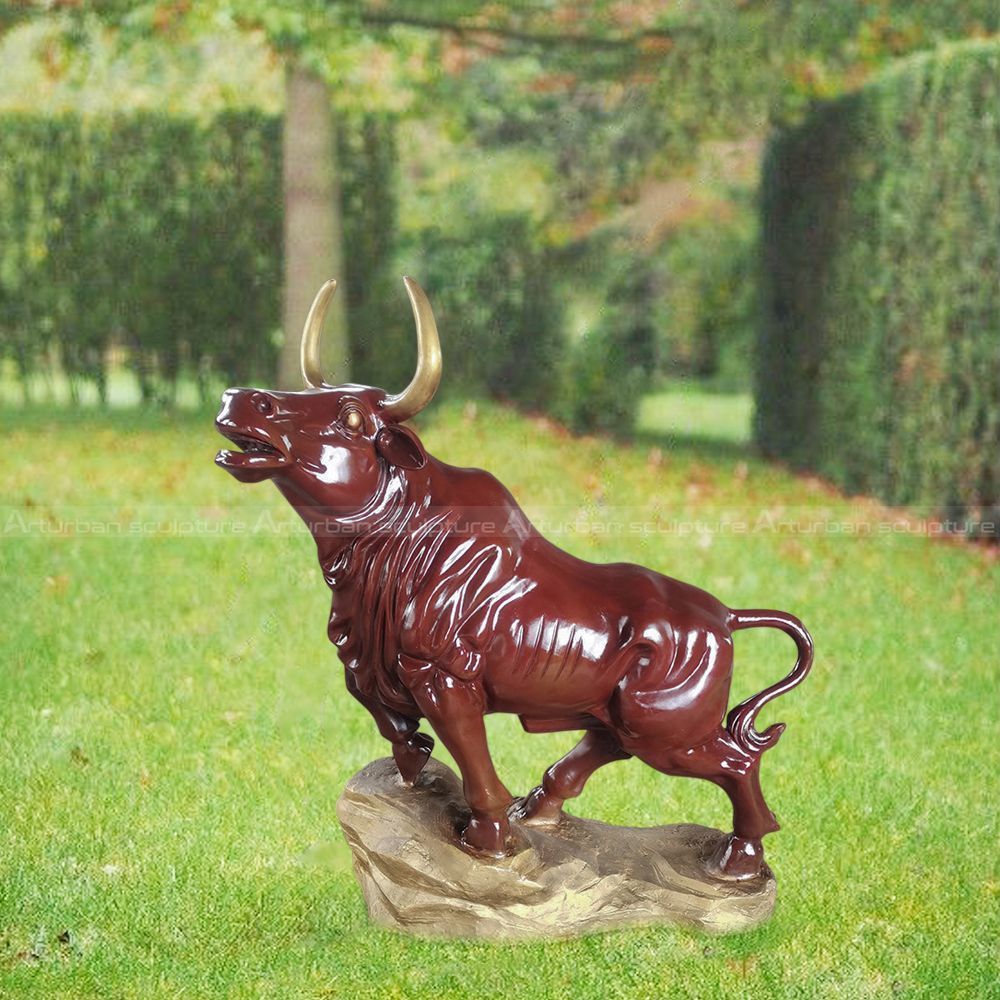 Bronze Cow Sculpture