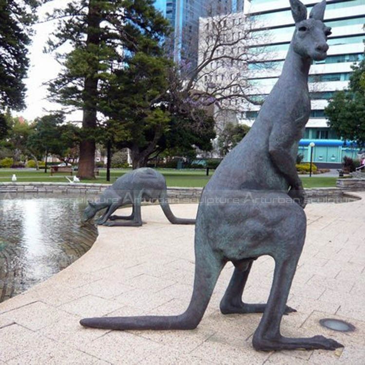 life size kangaroo statue