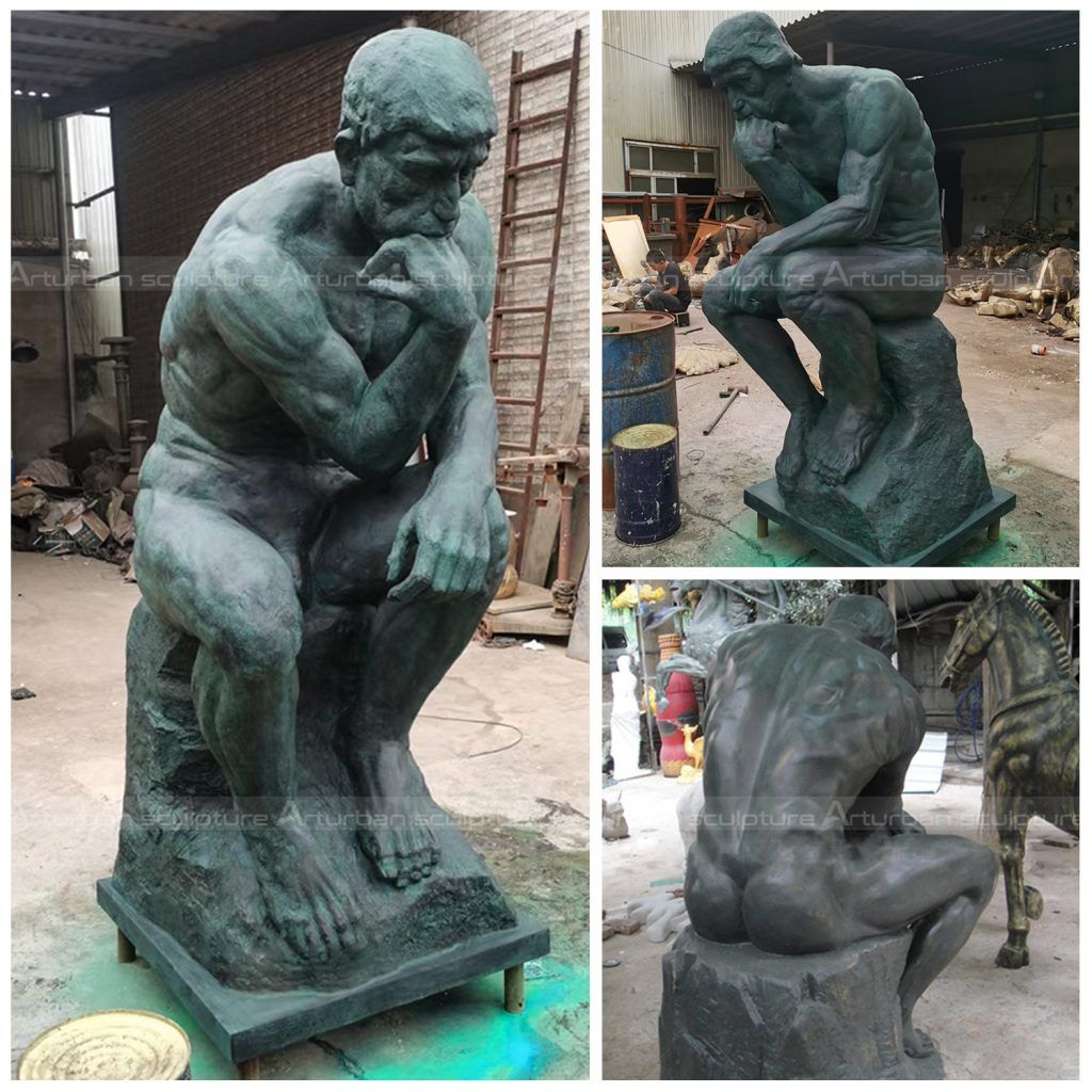 Man Sitting Thinking Statue