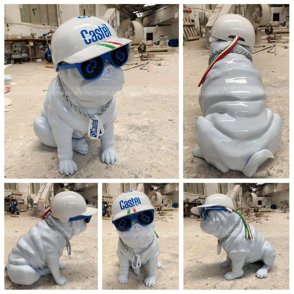 Bulldog Art Sculpture