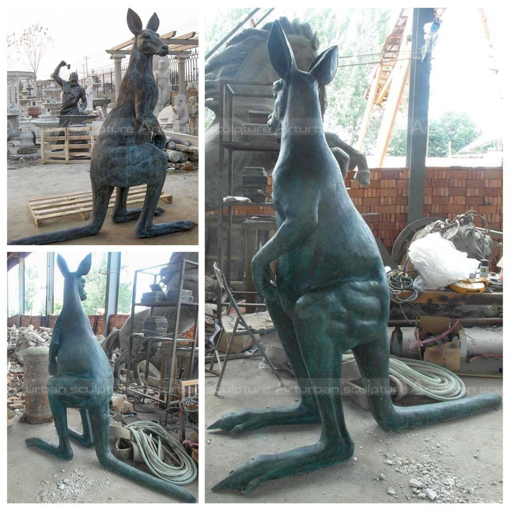 life size kangaroo statue