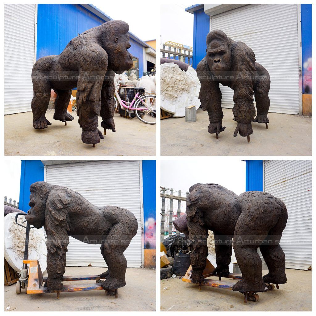 outdoor gorilla statue