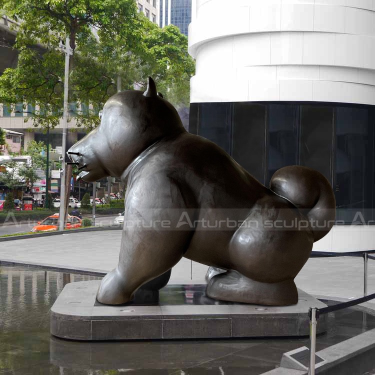 botero dog sculpture