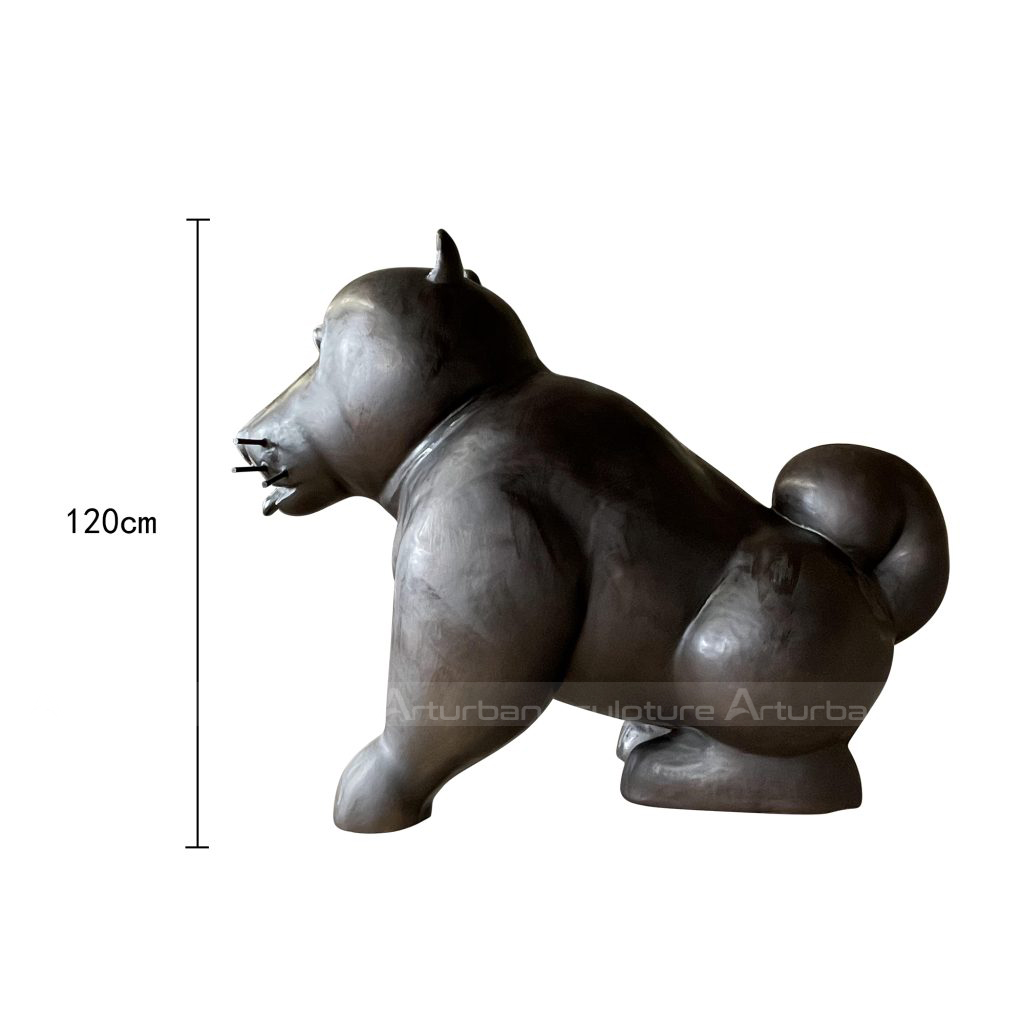 botero fat dog sculpture
