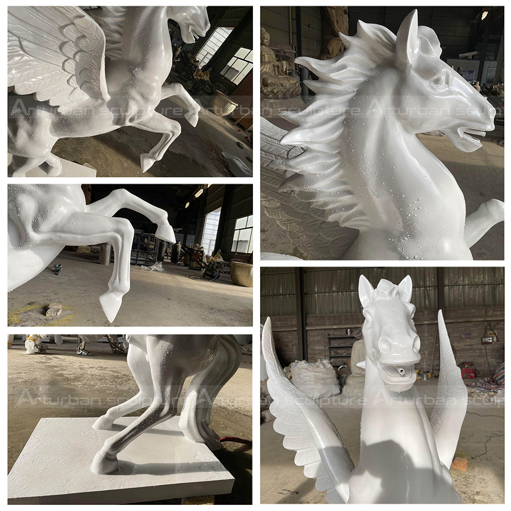 large outdoor horse fountain