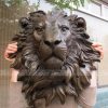 lion head wall sculpture