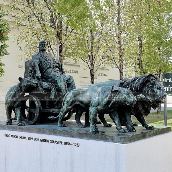 life size bronze lion statue