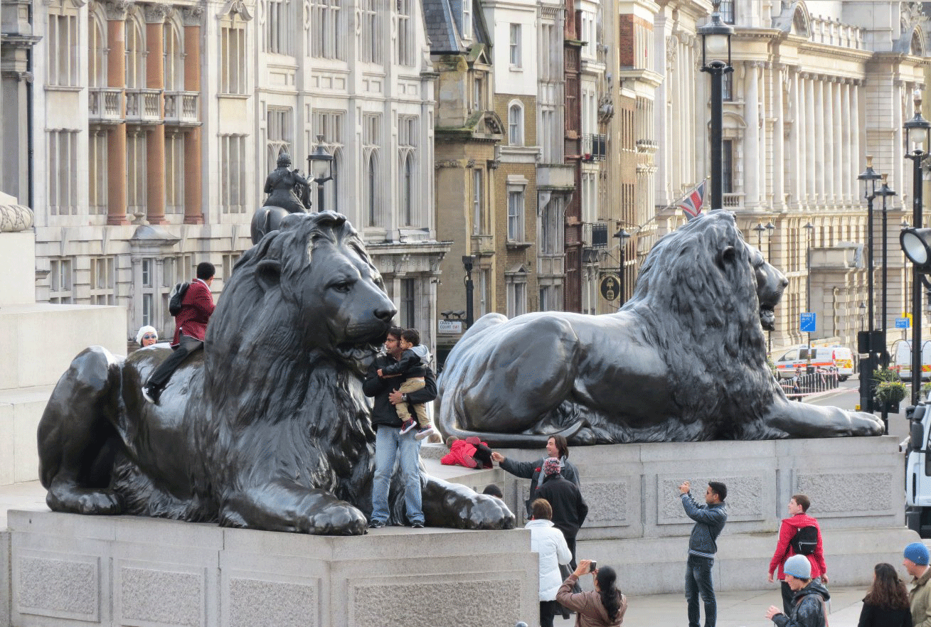 Lions Trafalgar Square Sculpture
