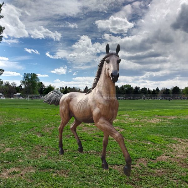 outdoor bronze horse statue