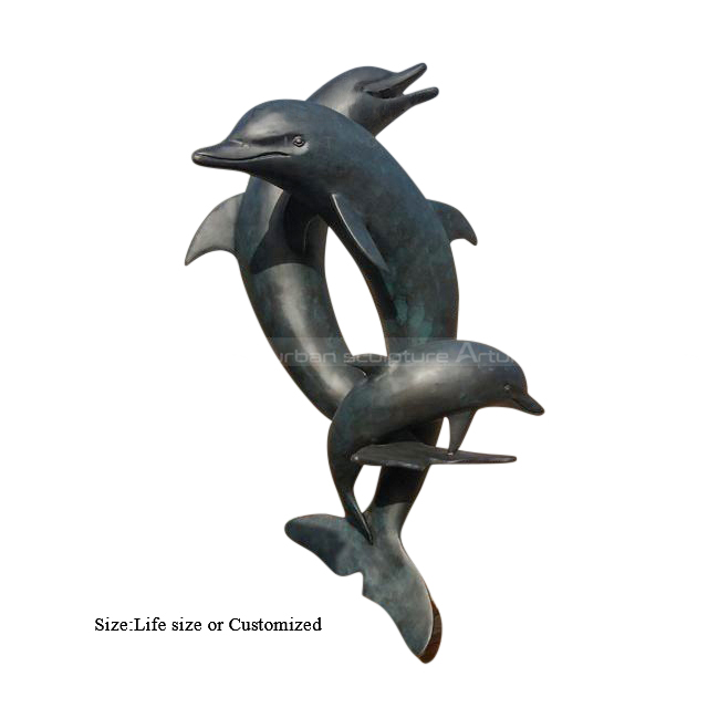 outdoor dolphin fountain