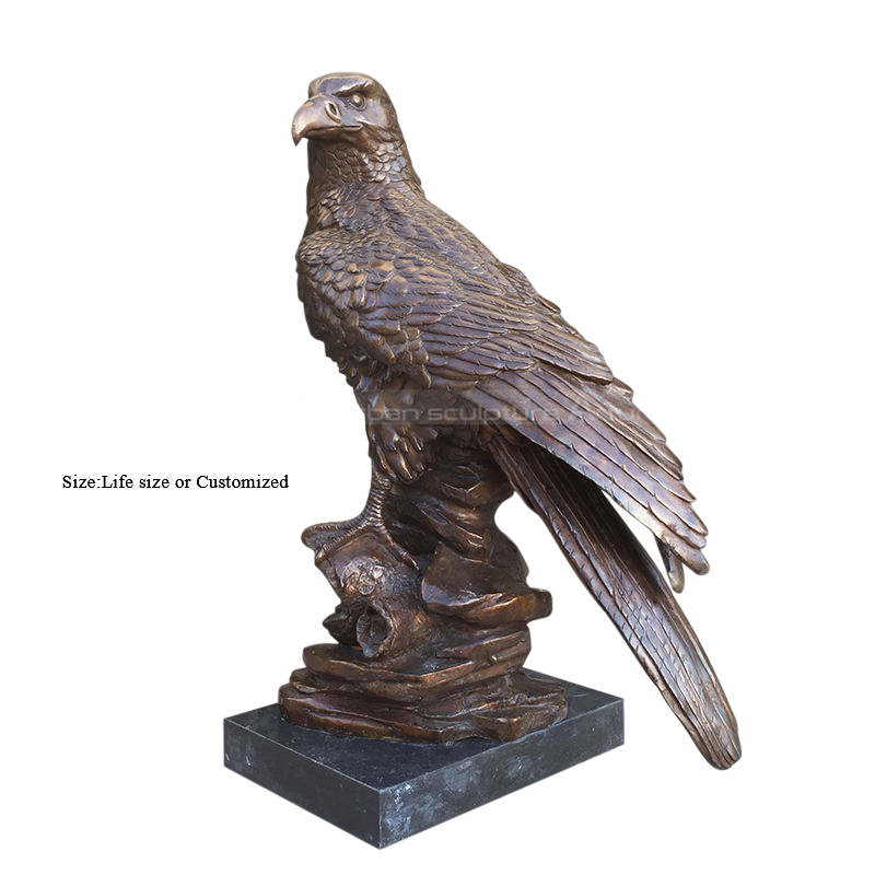 antique bronze eagle statue