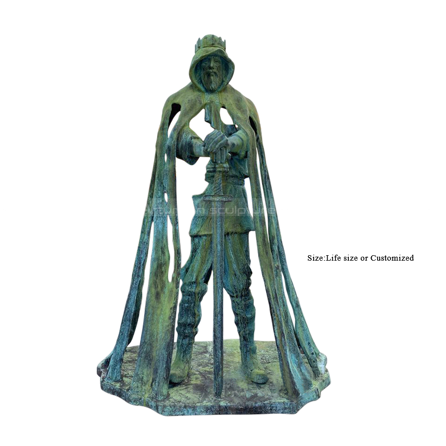 king arthur bronze sculpture