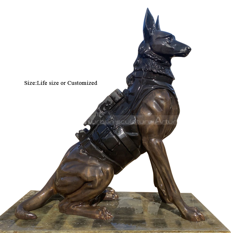 german shepherd dog statue
