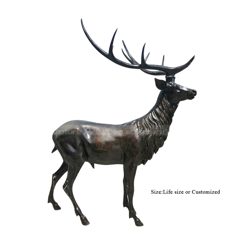 life size bronze stag statue