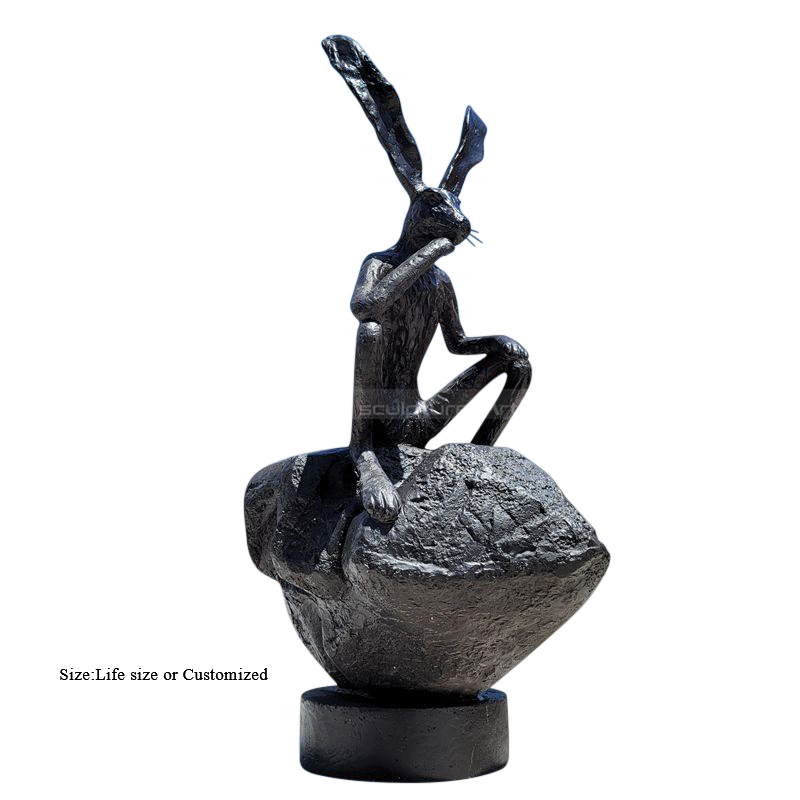 sitting rabbit statue