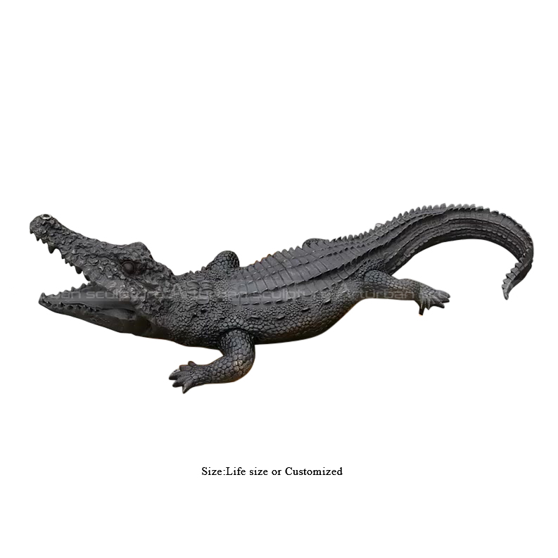 garden crocodile statue