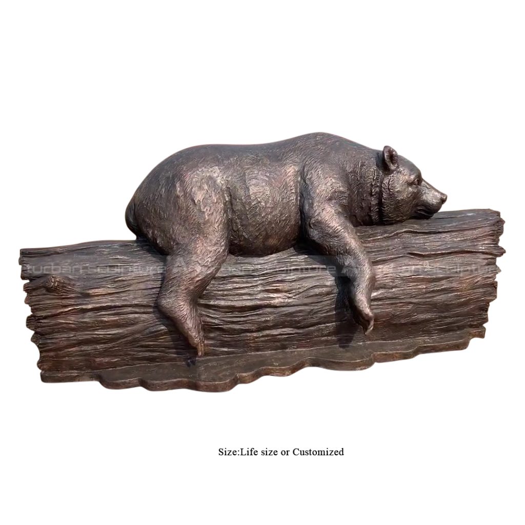 bear bronze statue