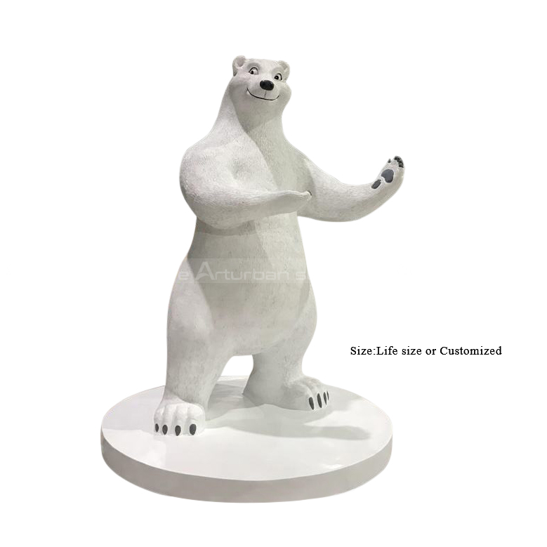 large polar bear statue
